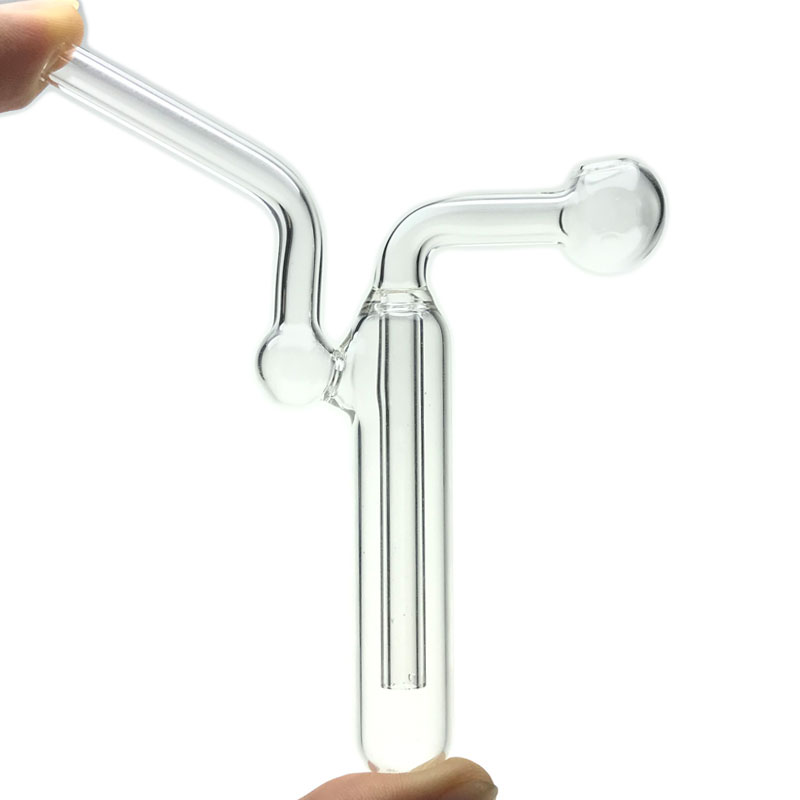 Goodsstore 4.5 Inch Mini Glass Oil Burner Bong Thick Pyrex Clear Heady Recycler Dab Rig Hand Water Pipes Bongs for Smoking