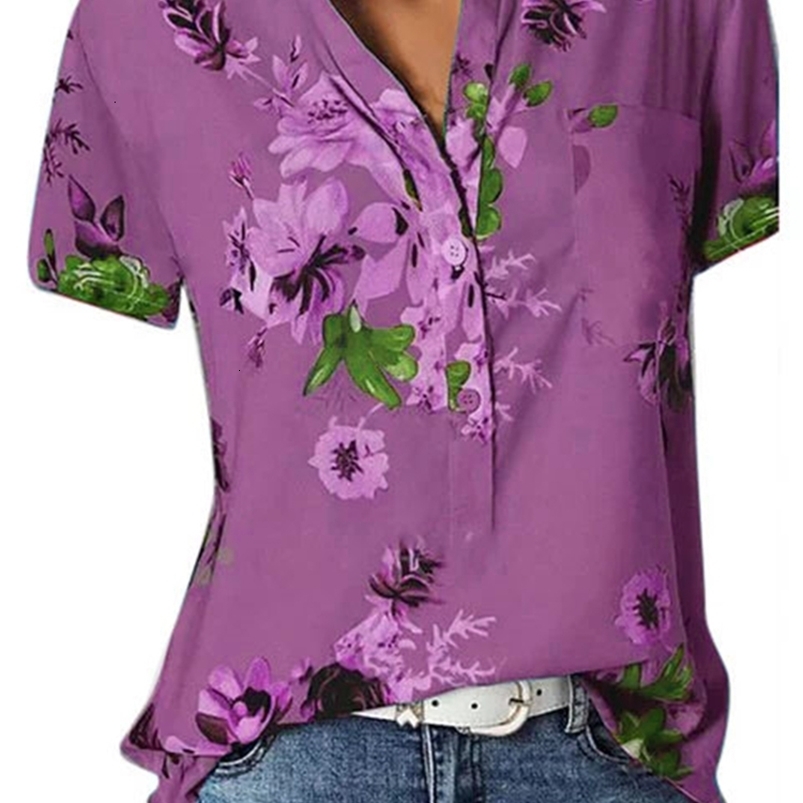 Womens Blouses Shirts blouse shirt large size casual Vneck short sleeve women 230519