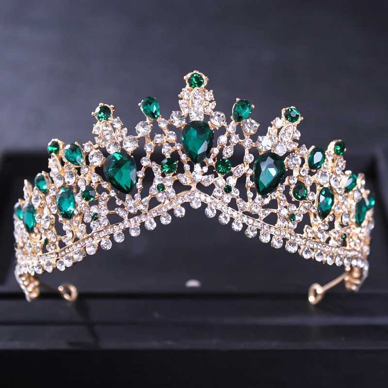 Baroque Crystal Tiaras And Crowns For Women Bride Rhinestone Prom Diadem Bridal Wedding Hair cessories Jewelry Crown Tiara L250928VZR7
