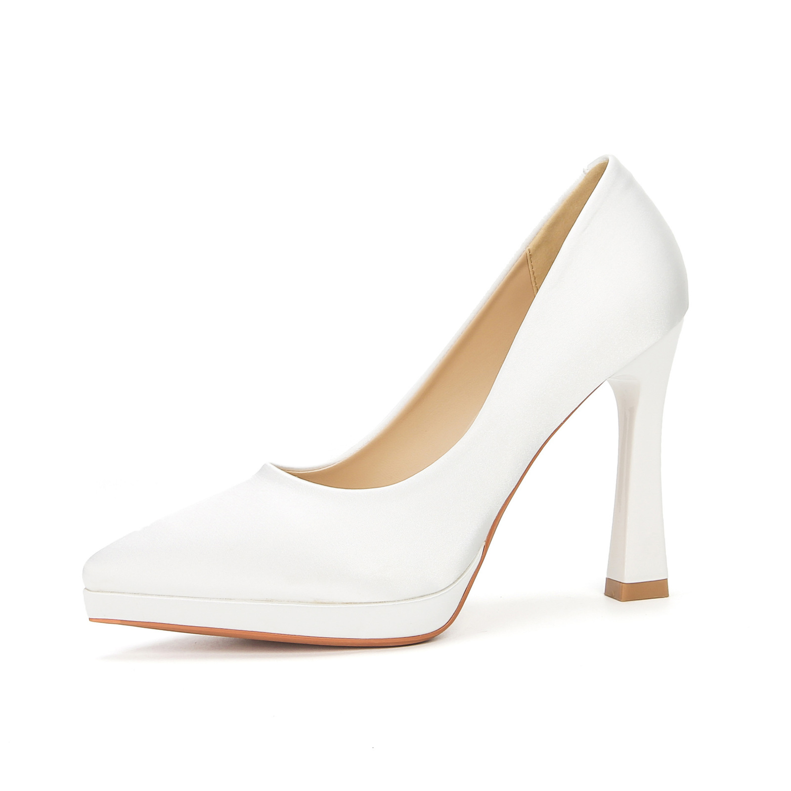 Ladies High Heels Platform Pumps Women Shoes Party Wedding Bride Block Heel Shoes Gold White Red Black Blue Heels Woman 210310