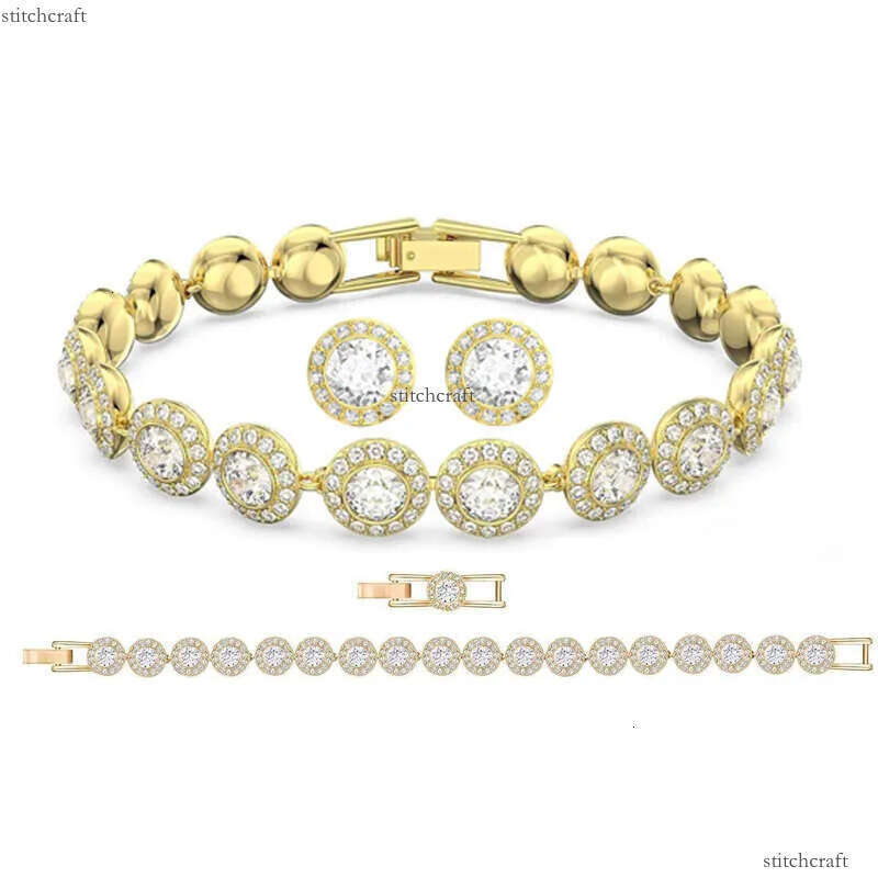 bracelet for women plated sier gold tennis necklace Austria crystal dia bracelets designer jewelry woman Christmas gift With Box