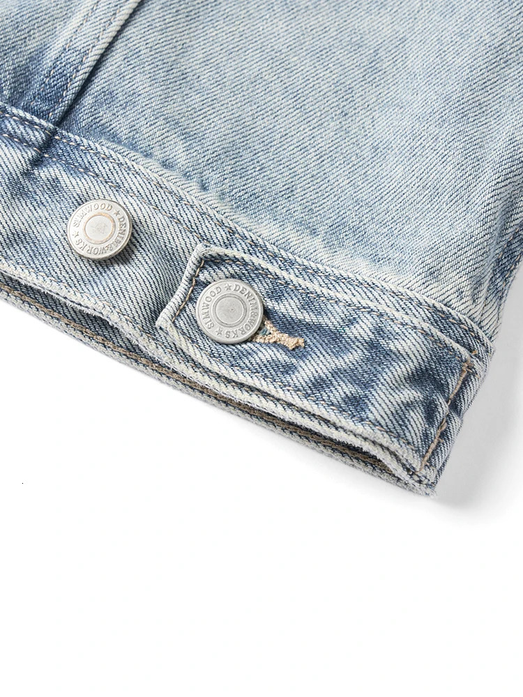 2025 Autumn Oversize 125oz Classical Denim Jackets Men Washed Vintage Casual Jacket 250917Z