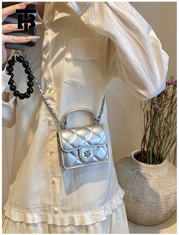 TB BHULAMTE Designer Bag Luxury Bag Spring Summer Trend New High-quality Textured Quilted Chain Lipstick Mini Bag For Women Versatile Handheld Crossbo