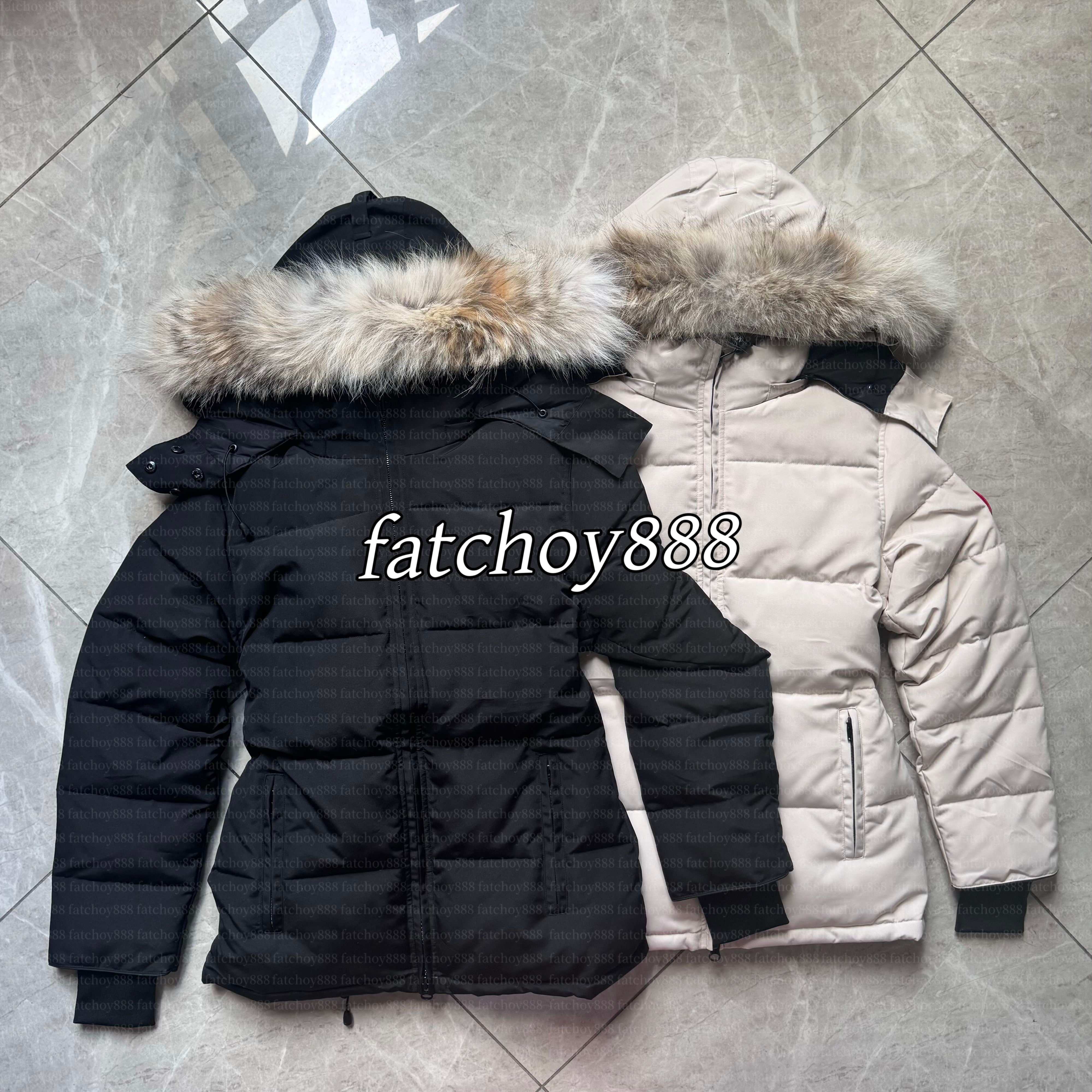 canada Down Jacket Designer goosse coat Womens Puffer Jackets Winter Parka Coat Real Wolf Fur Outdoor Wyndham Windbreaker Outerwear Removable Hooded jacket XS-XL