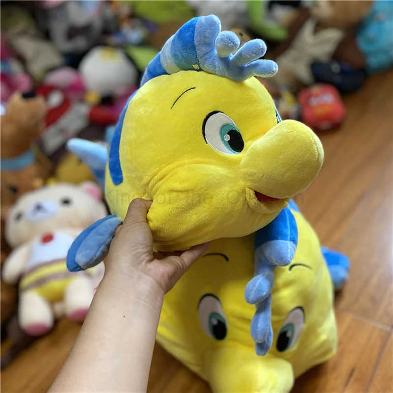 Disney Flounder Soft-Stuffed Little Mermaid 30CM Plush Toy - Perfect for Boys' Birthdays H251119