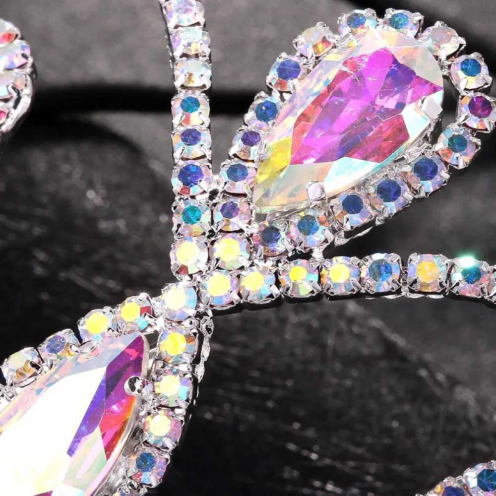 Gorgeous Belly Dance Headpiece Headband Bridal Hair cessories Hollow Colourful Rhinestone Head Chain for Women Ballroom L2509282LHH