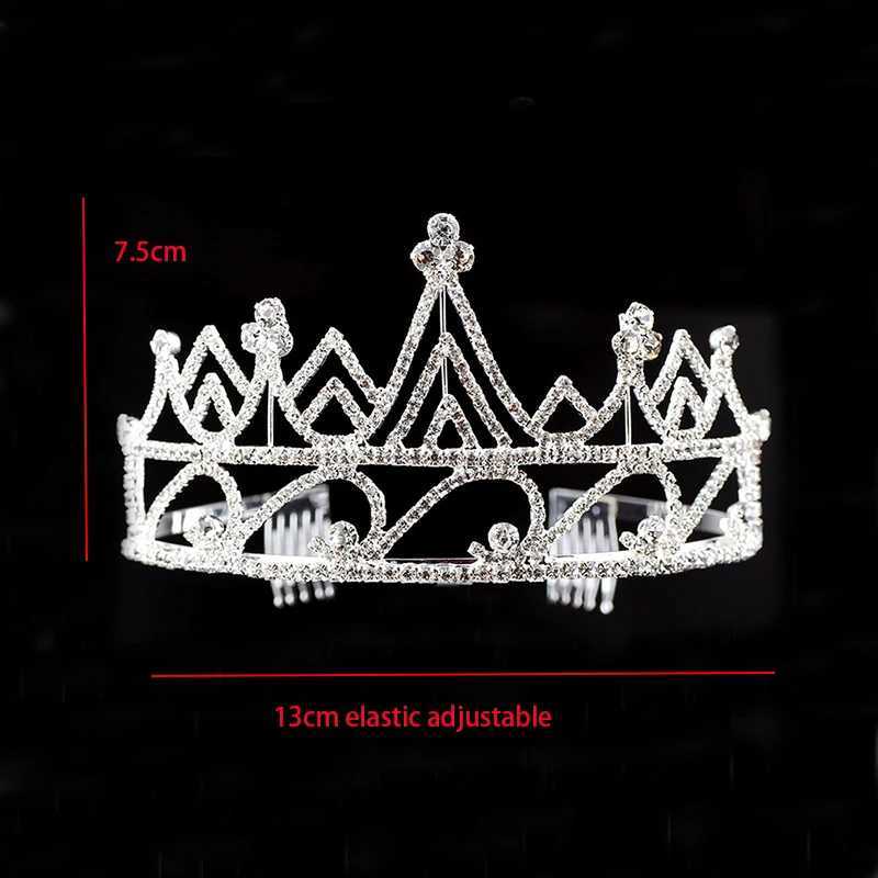 New Bride Crown Princess Tiara Rhinestone Hair Bands Diadema Hair cessories for Women Girl Pageant Party Wedding Hair Jewelry L2509289A25
