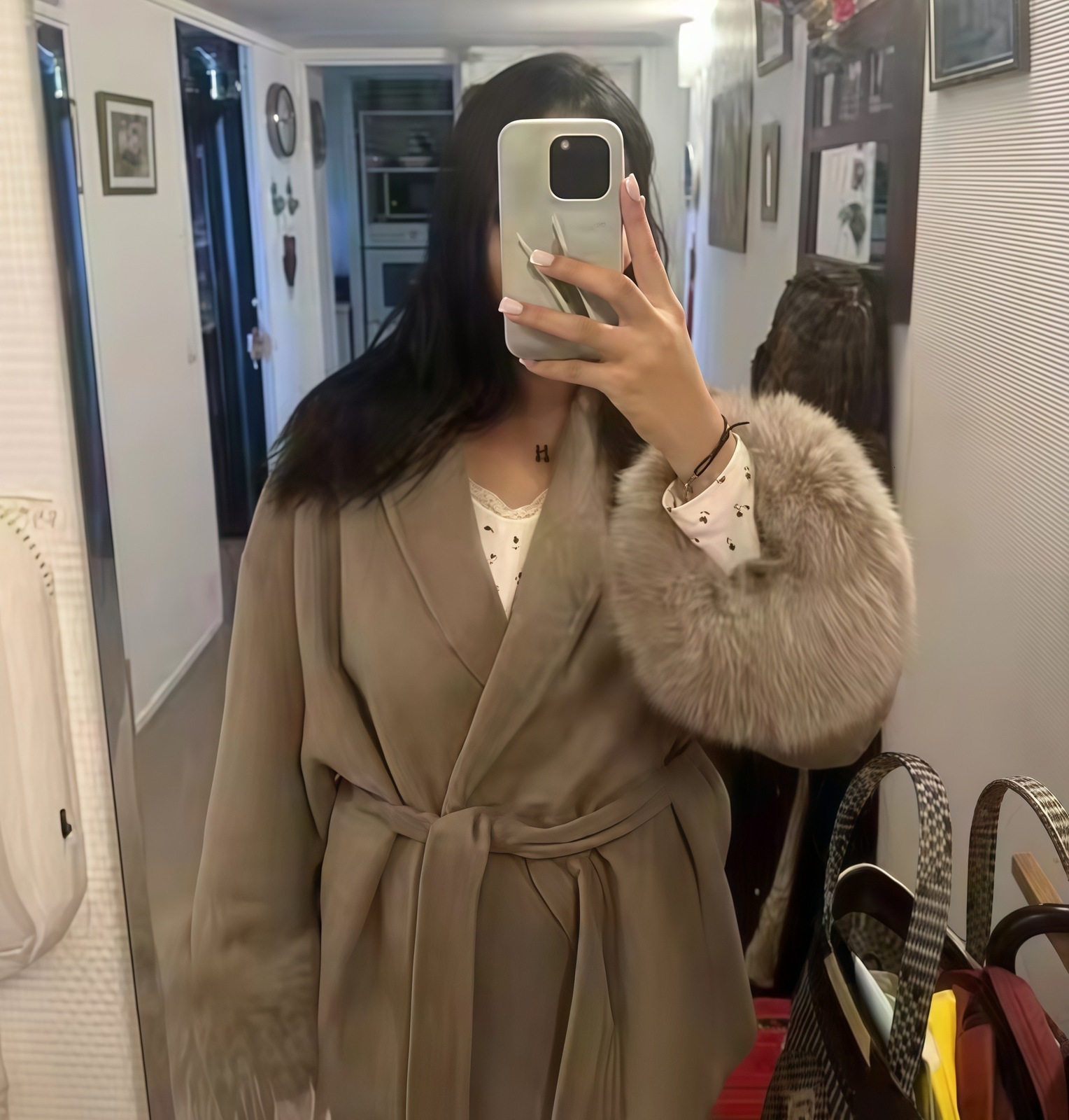 Autumn and Winter Fashion Casual Elegant Soft Loose TurnDown Collar Solid Color Wool Coat 250929