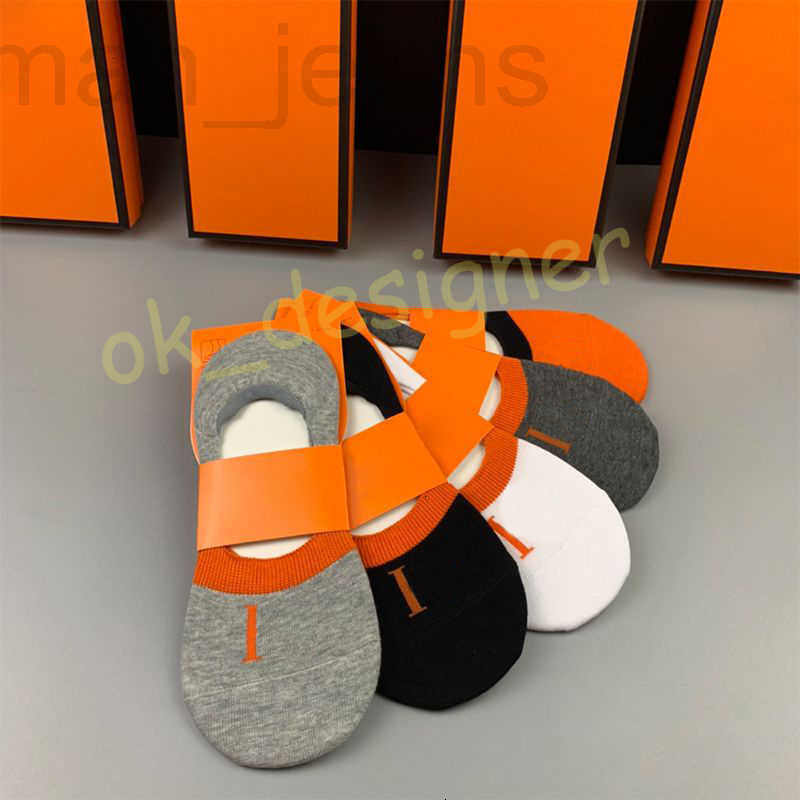 Men's Socks Designer designer Boat Pure Cotton Thin H Trend Brand Sweat-Absorbent Breathable Deodorant Invisible Summer Short socks for men OJW1
