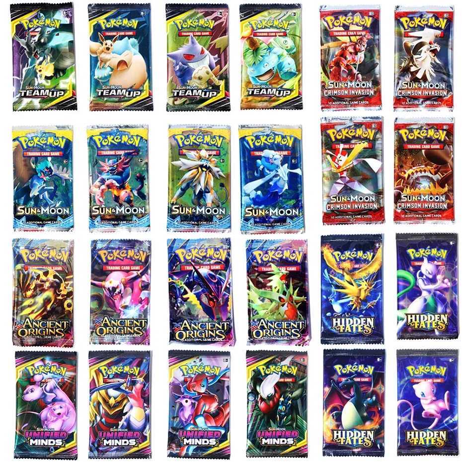 Newest 324Pcs Cards Sun Moon XY Evolutions Booster Box Collectible Tradiner Card Game toy for children L250929Q5GP