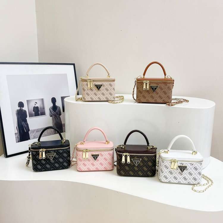 2025 Fashion Designer Bags Womens Squared Bag Chain Makeup Box Bag Shoulder Crossbody Handbag Fashion Korean Style Trendy Women's Bag