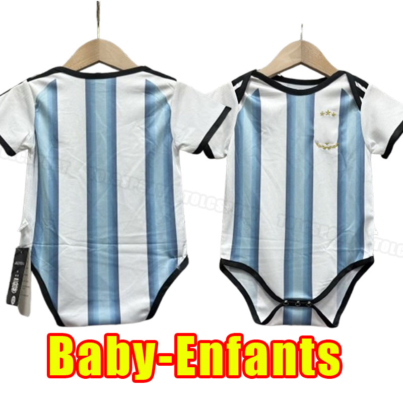 Baby Enfants Argentina Soccer Jerseys 2025 2026 MESSIS MAC ALLISTER DYBALA DI MARIA MARTINEZ DE PAUL MARADONA Kit Football Shirt kids child