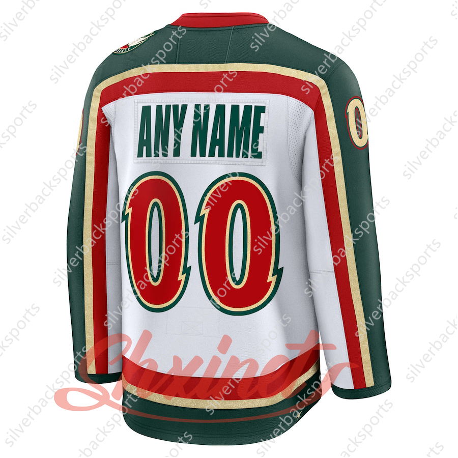 Custom 2025-2026 Home Hockey Jerseys Kirill Kaprizov Marc-Andre Fleury Matt Boldy Marcus Foligno Marco Rossi Mats Zuccarello Brock Faber Vladimir Tara