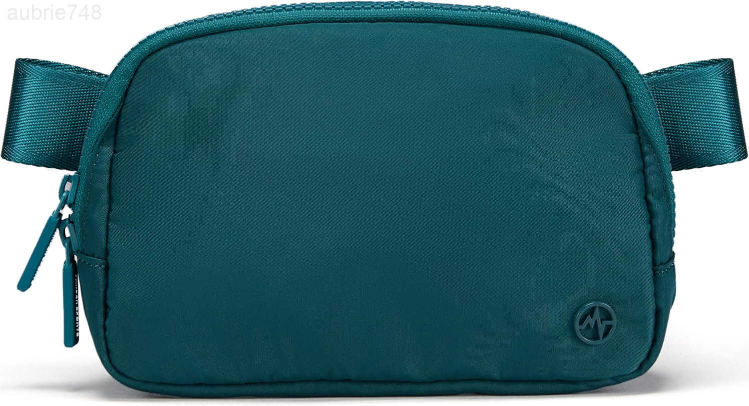 Pander Two Way Zipper Fanny Pack Nylon Everywhere Belt Bag for Women Water Repellent Waist Packs Crossbody Bags with Adjustable Strap Teal BlueZ250929