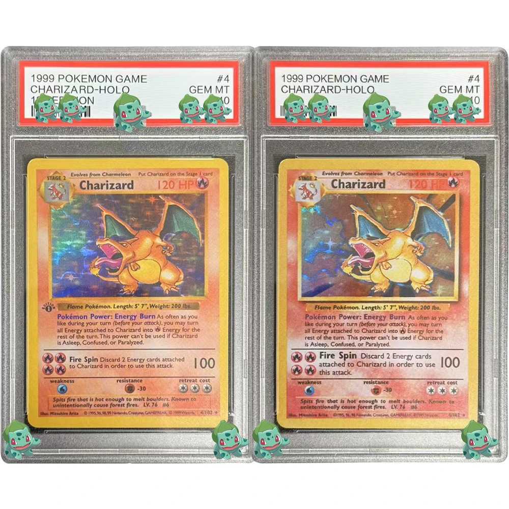 DIY Anime Graded Collection Card CharizardHolo 1ST Edition 4 GEM MT 10 Label Child Gifts L250929OH9F