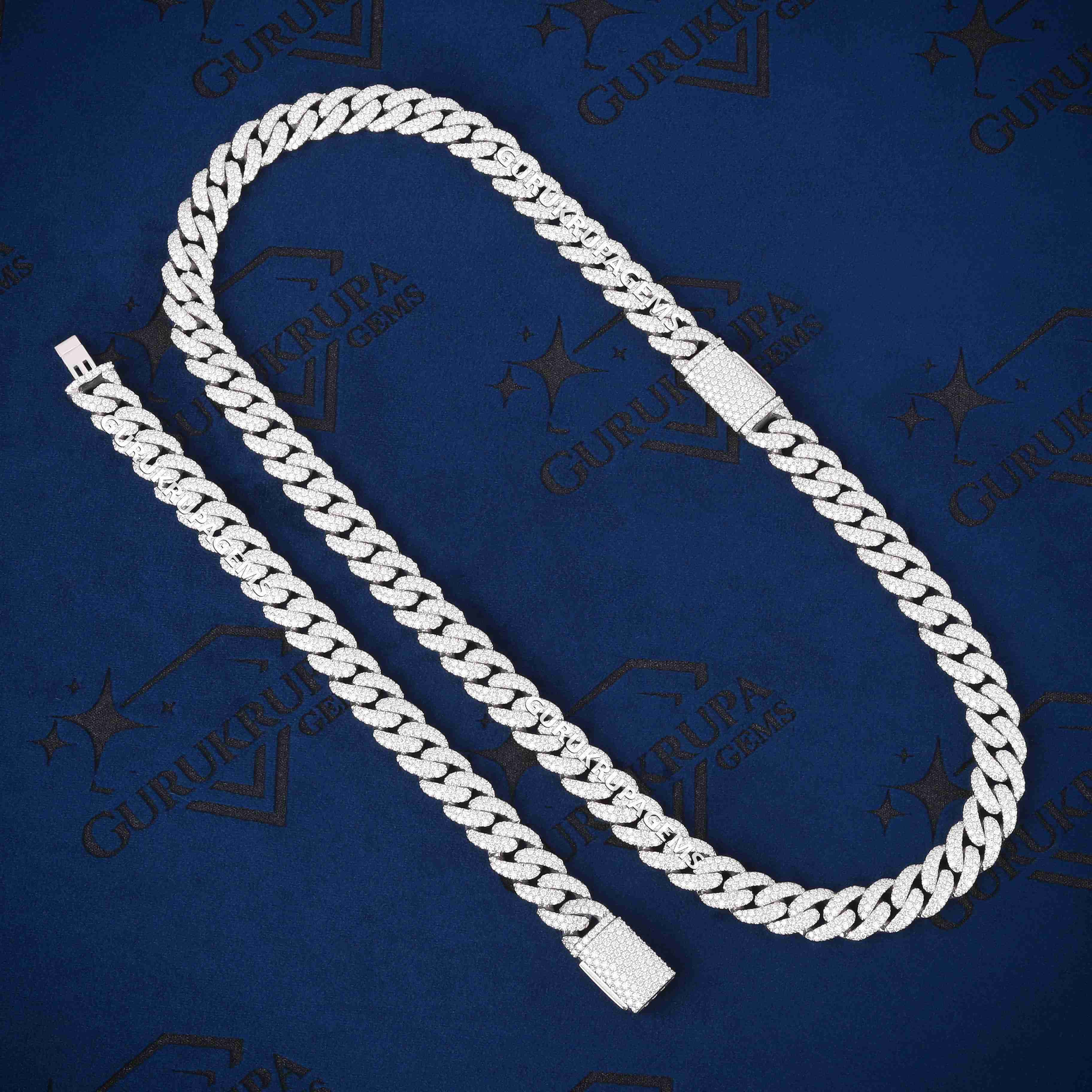 925 Silver Moissanite Iced Out Cuban Lidynamic Chain and Bracelet Combo Set Luxury Hip Hop Jewelry VVS Diamond Bling Rapper Style