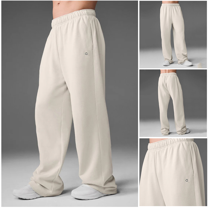 Yoga Men's and Women's Jogger Long Pants Sport Yoga Outfit Outdoor City-Sweat Yogo Gym Pockets Sweat alosetlinesspants Trousers Mens Casual Elastic Waist fitness