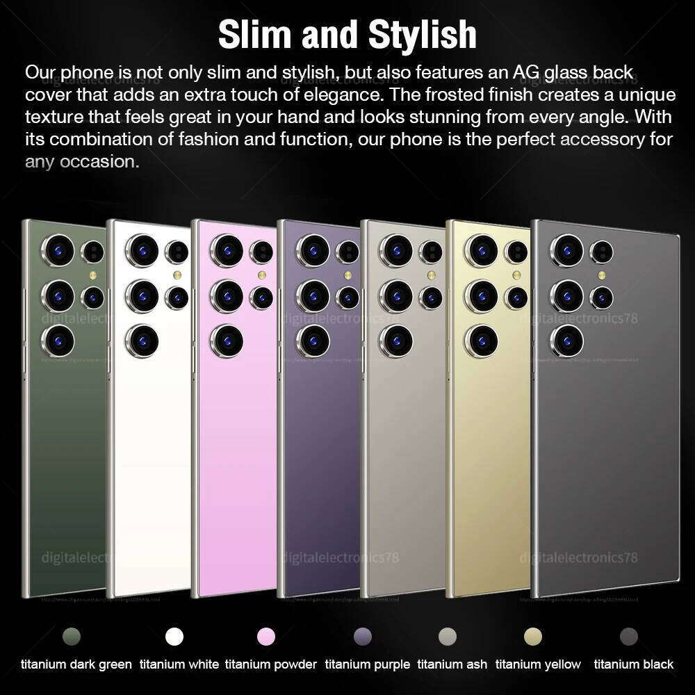 2025 NEW S26 Ultra Cellphones Original Smartphone 5G Dual SIM Android 14 Cell Phone Snapdragon 8 Gen 3 Smart Mobile Phones - view 4