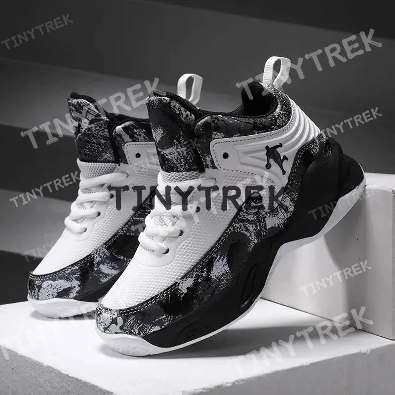 Arrival New Boys Brand Basketball For Kids Sneakers Thick Sole Non-Slip Children Sports Child Boy Training Athletic Shoes T250317