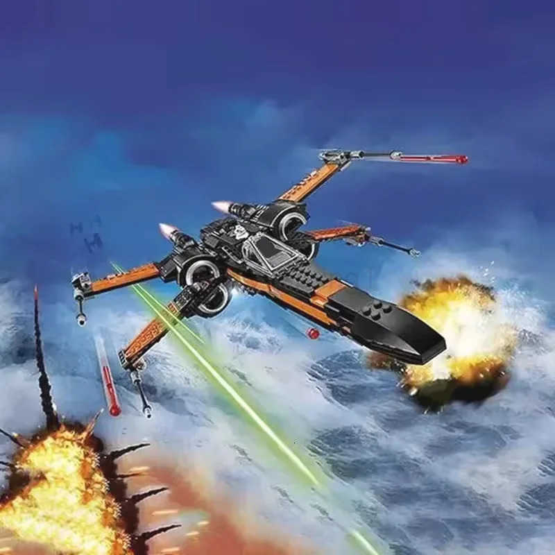 2025 717PCS Space War Xwing Fighter Set Building Blocks Wars Spaceship Warplane Construction MOC Bricks Toys Gifts For Kids Boy T250930