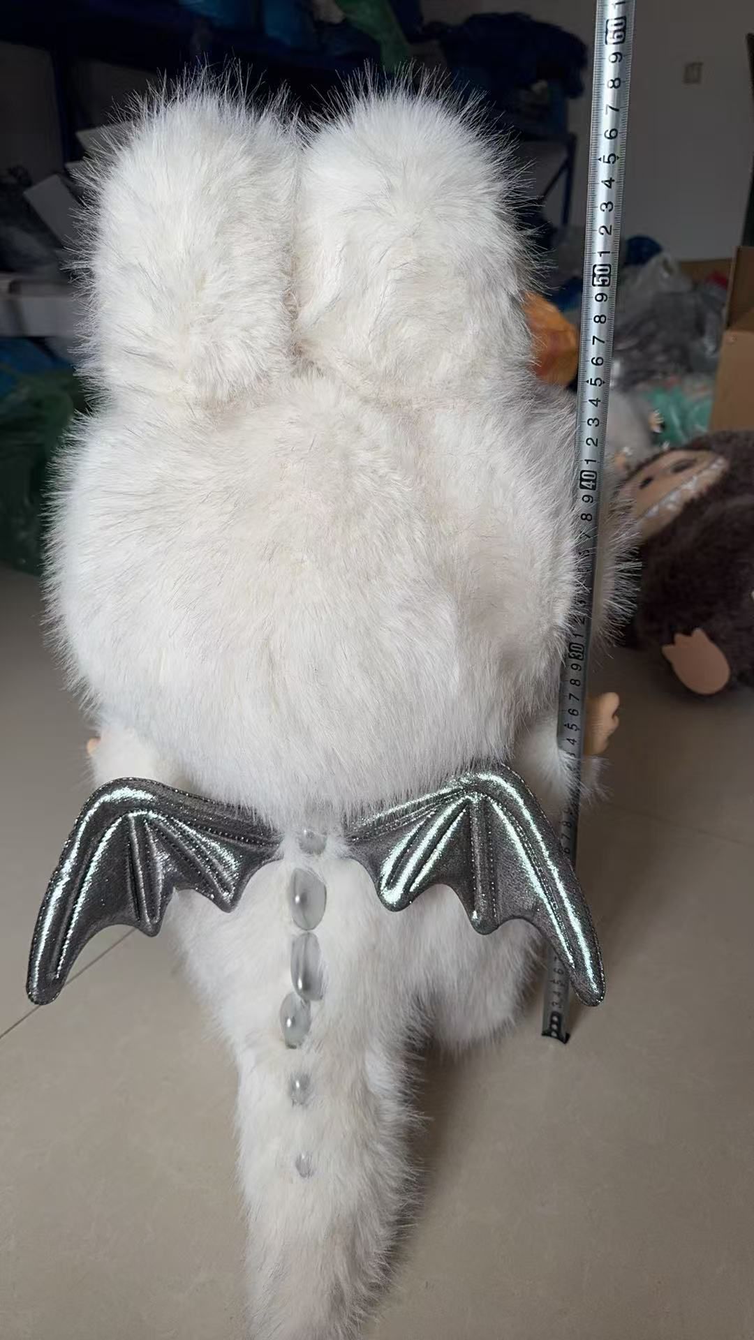 Popular Market 58cm Labubu Zimomo Angel in Clouds Series Action Figure Vinyl Doll Decoration Toy Girl Birthday Gift