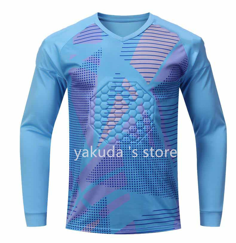 Shop Soccer Football Goalkeeper Jersey GK Goalie Jerseys Long Sleeve Shirts Comfort Performances Customized Tops Mysterybox store yakuda Mysterybox St