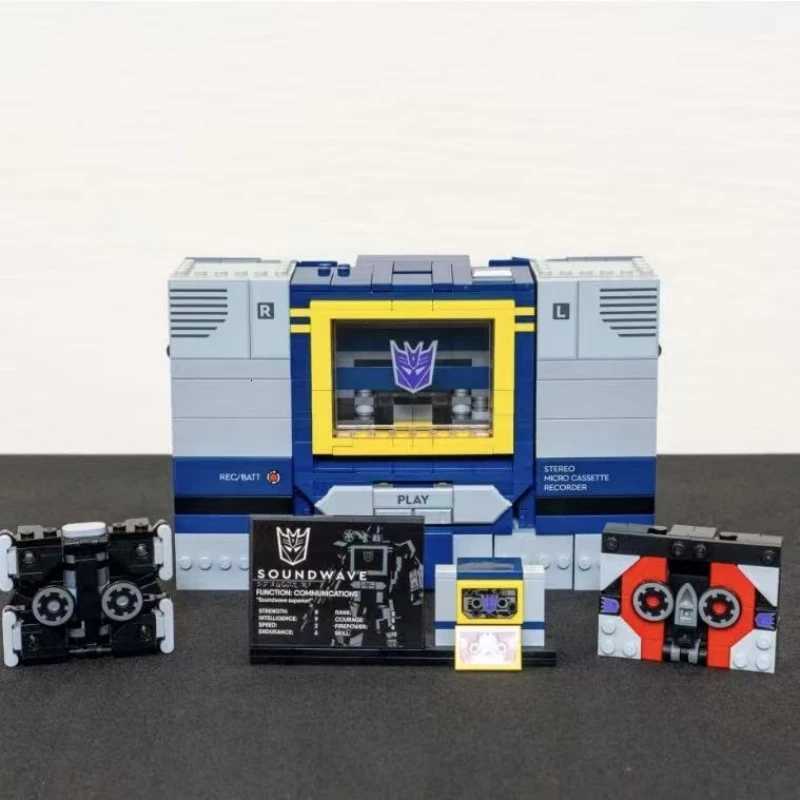 es 10358 Robot Soundwave Building Blocks Assembly Brick Model Toys For Boy Kids Christmas Birthday Gift He Decor C251111