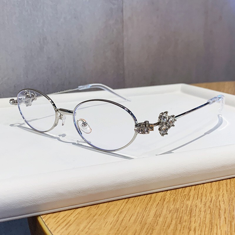 Designer Gentle Monter Sunglasses 2025 New Glasses Jennie Same Style Frame Jewelry Series Myopia Can Be Matched with Degree Antiblue Light