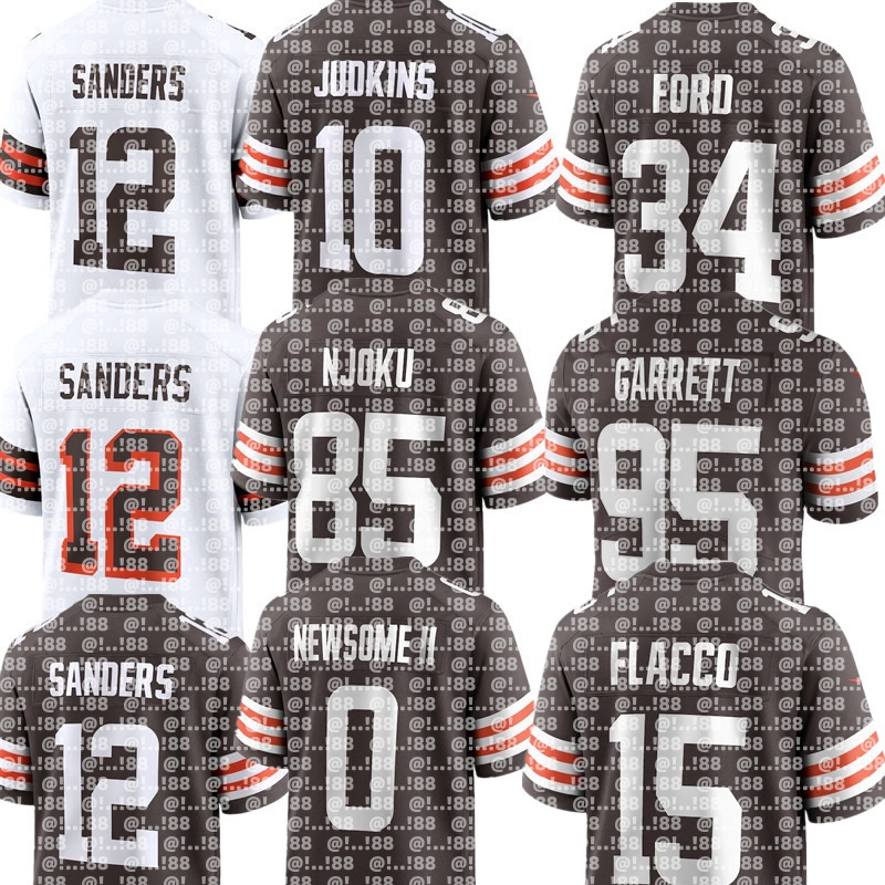 Mason Graham Shedeur Sanders Bernie Kosar Joe Thomas Myles Garrett Deshaun Watson Jerome Ford Jerry Quinshon Judkins Carson Schwesinger NFL Browns Football Jersey