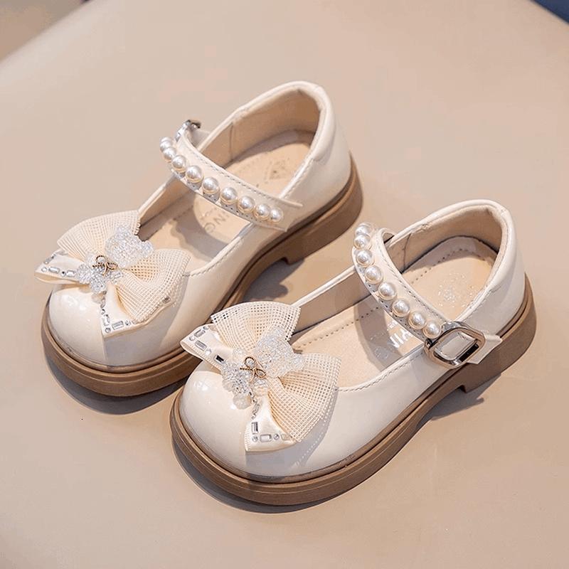 Ladies' small leather Designer shoes new children's princess shoes fashionable children's soft soled children's casual shoes new d