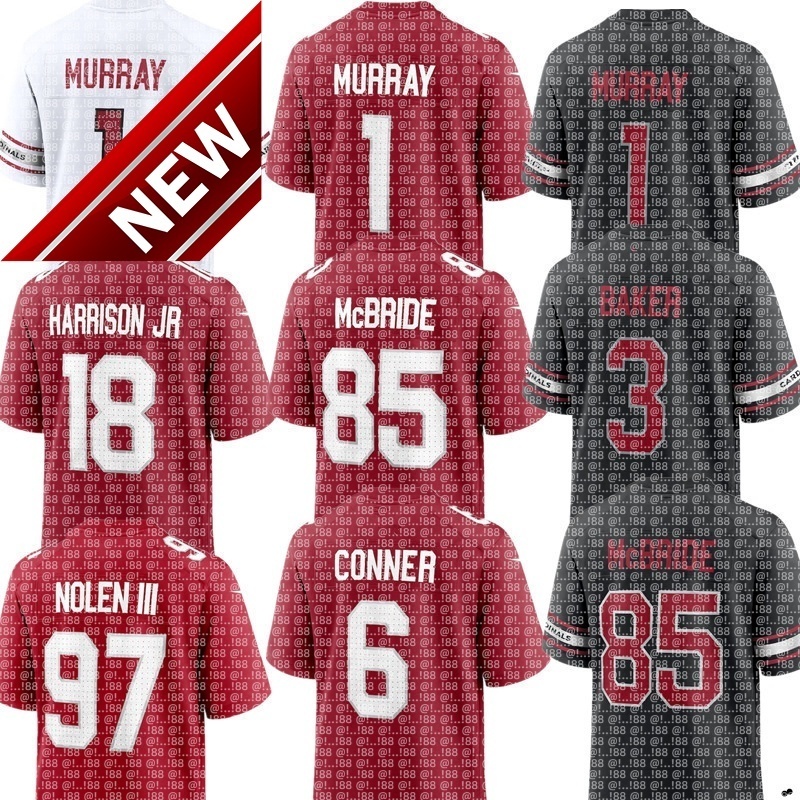 Marvin Harrison Jr. Kyler Murray Budda Baker Trey McBride James Conner Garrett Williams Mack Wilson Darius Robinson Xavier Weaver NFL Cardinals Football Jersey