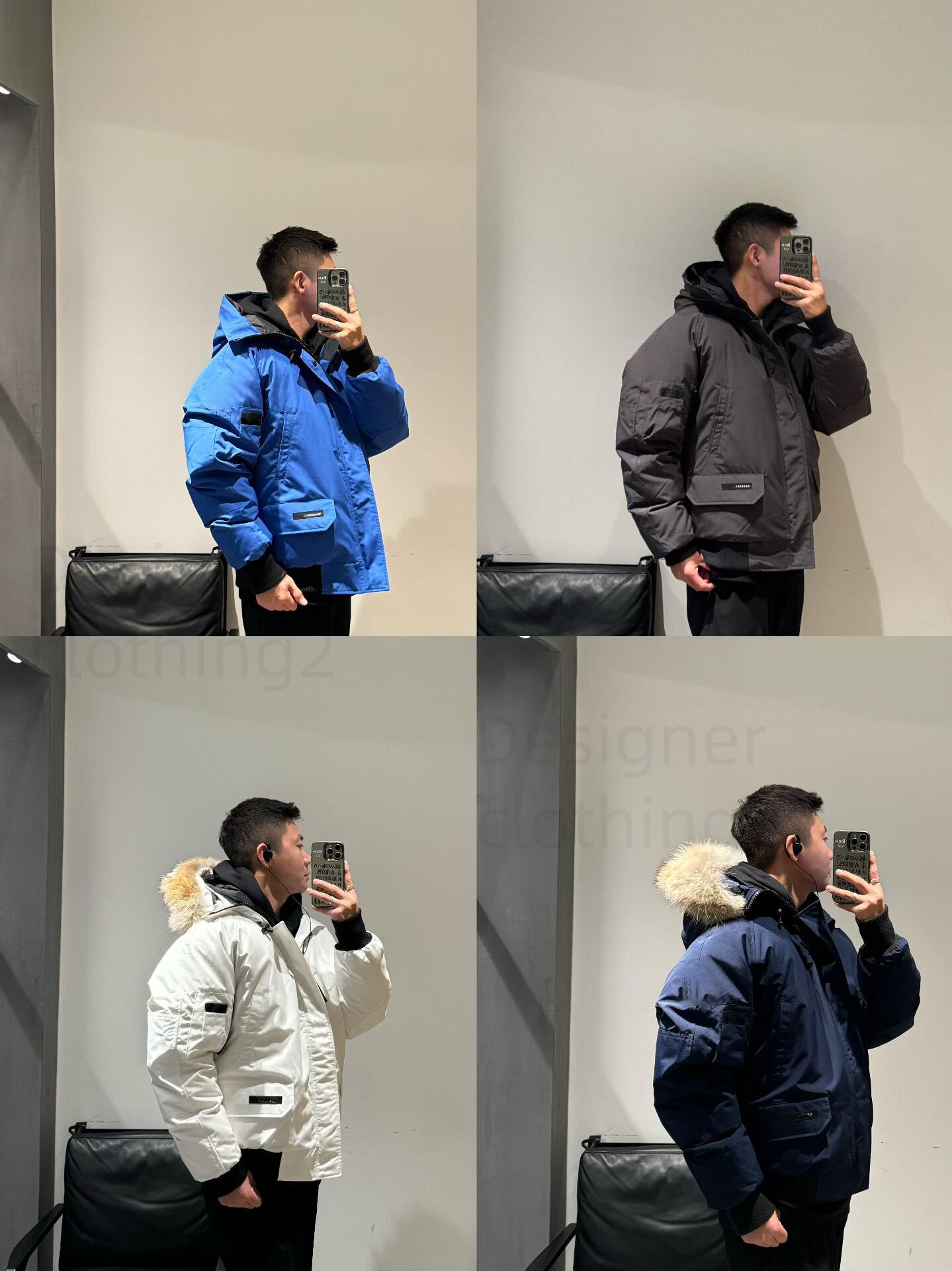 Men's Designer Jacket Winter Warm Windproof Down Jacket Shiny Matte Material S-5XL Couple New Fashion Designer Canadian Parkas puffer jacket Sleek Outer Fabric