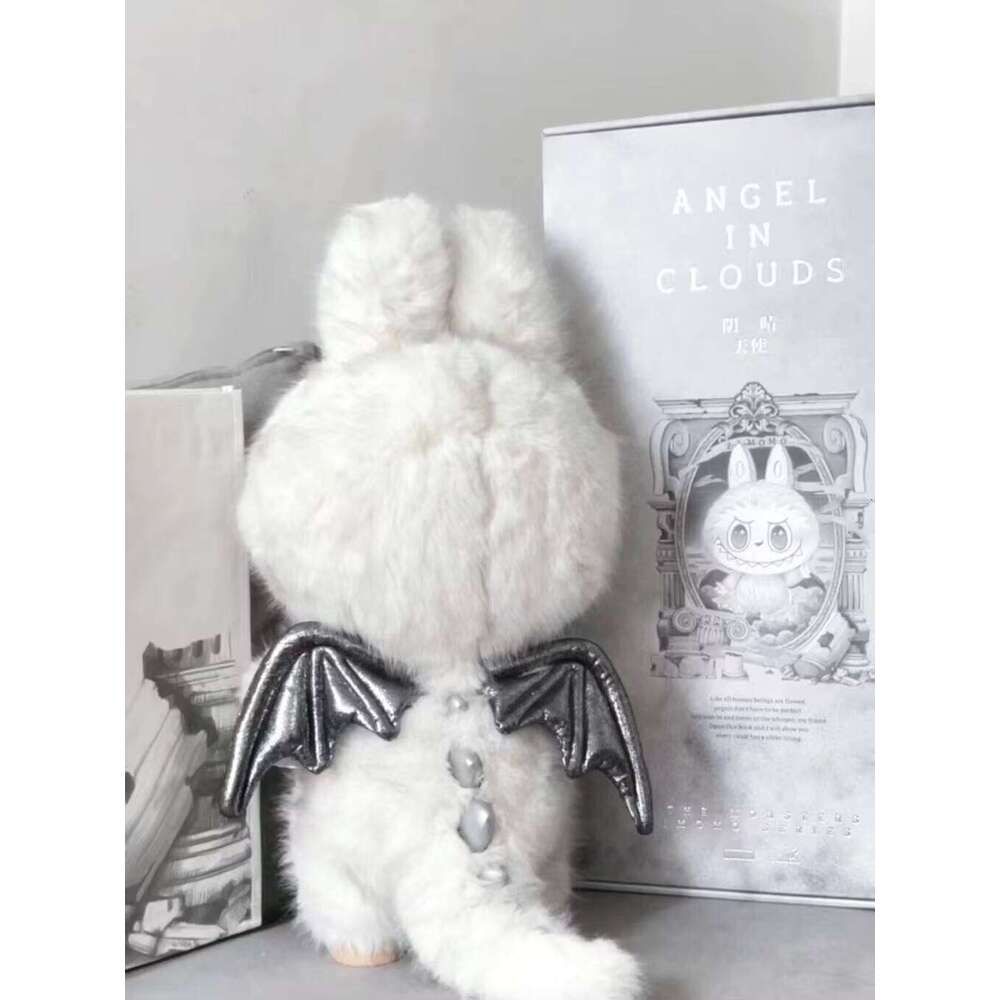 Popular Market 58cm Labubu Zimomo Angel in Clouds Series Action Figure Vinyl Doll Decoration Toy Girl Birthday Gift