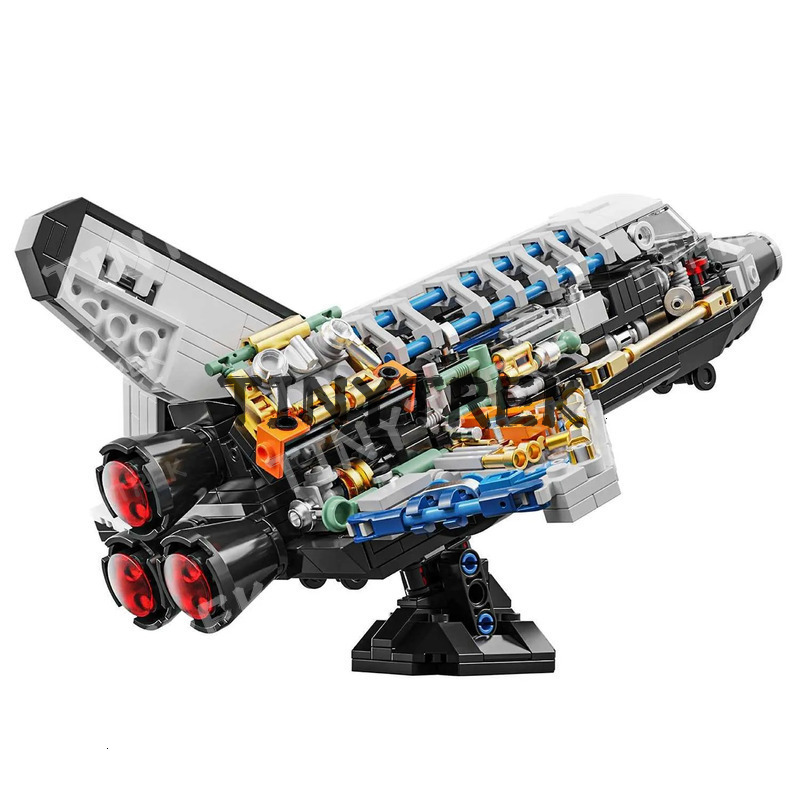 536pcs Ideas Space Shuttle Model Building Blocks Sets Child Toys Halloween And Christmas Gifts Cpatible With Legoed Particles Y250227