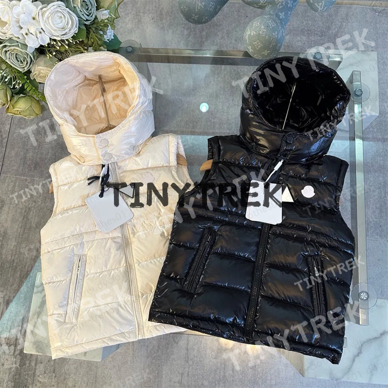 2026 Kids puffer hooded Gillet Waistcoat Girls Boys designer Jacket Children winter warm Vests jackets outwear Down Coats Baby Clothes
