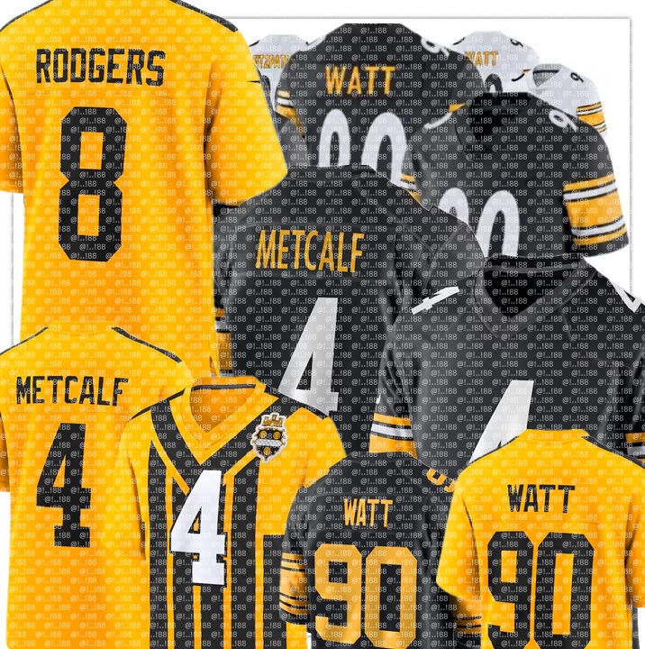 T.J. Watt Derrick Harmon Aaron Rodgers Jaylen Warren DK Metcalf Calvin Austin Robert Woods Pat Freiermuth Joey Porter Jr. Will Howard Zach Frazier NFL Football Jersey