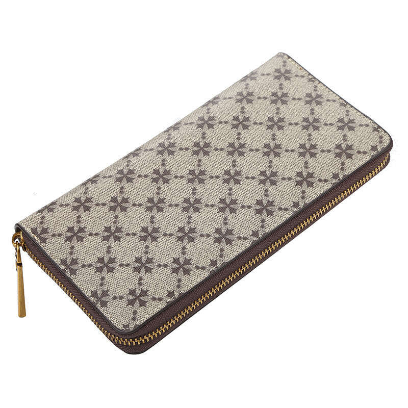 Women's Wallet Korean Style Multi-Card Slot Medium-Long Clutch Old Pattern Large Capacity Zipper Handbag - view 8
