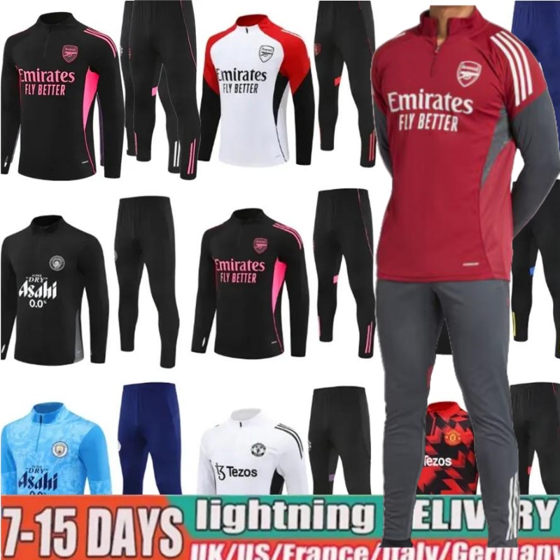 2024 25 26 arsen RASHFORD Uniteds tracksuit 25 26 City Antony football kits training suit survetement chandal adult boys tracksuits jogging sets futbol