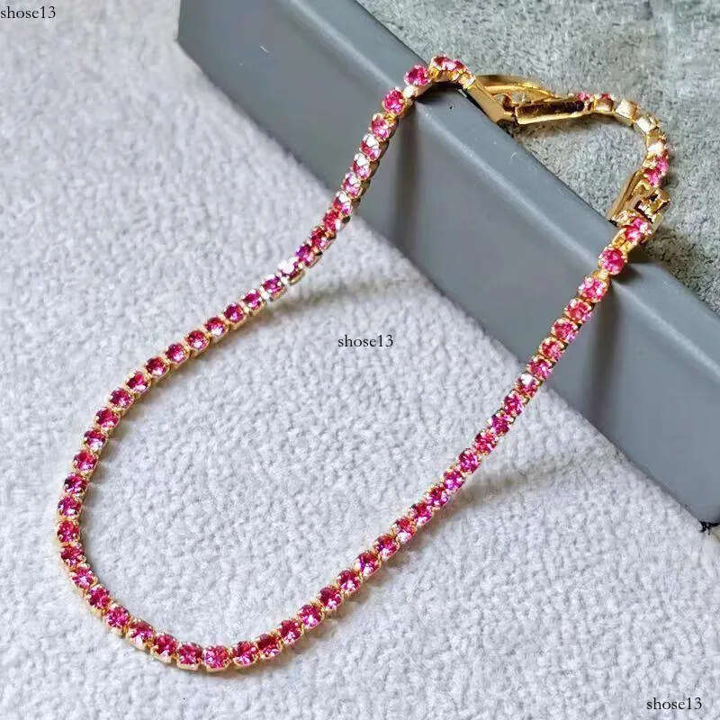 Tennis Women Designer Jewelry Zirconia Bracelets 7.5inch Iced Out Dia Bracelet for Wedding Bijoux Luxe with Box