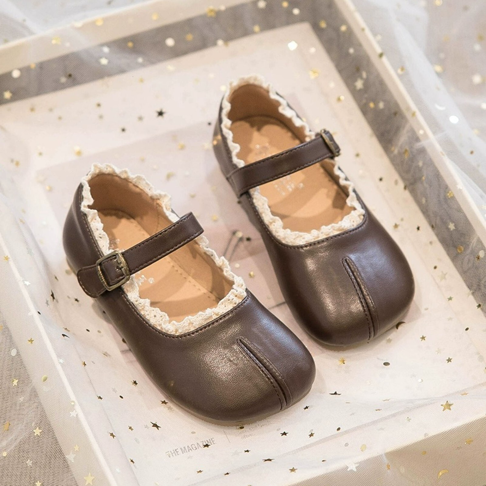 Small Designer leather shoes new soft soled princess shoes popular trend fashion designer shoes men's and women's children's shoes autu