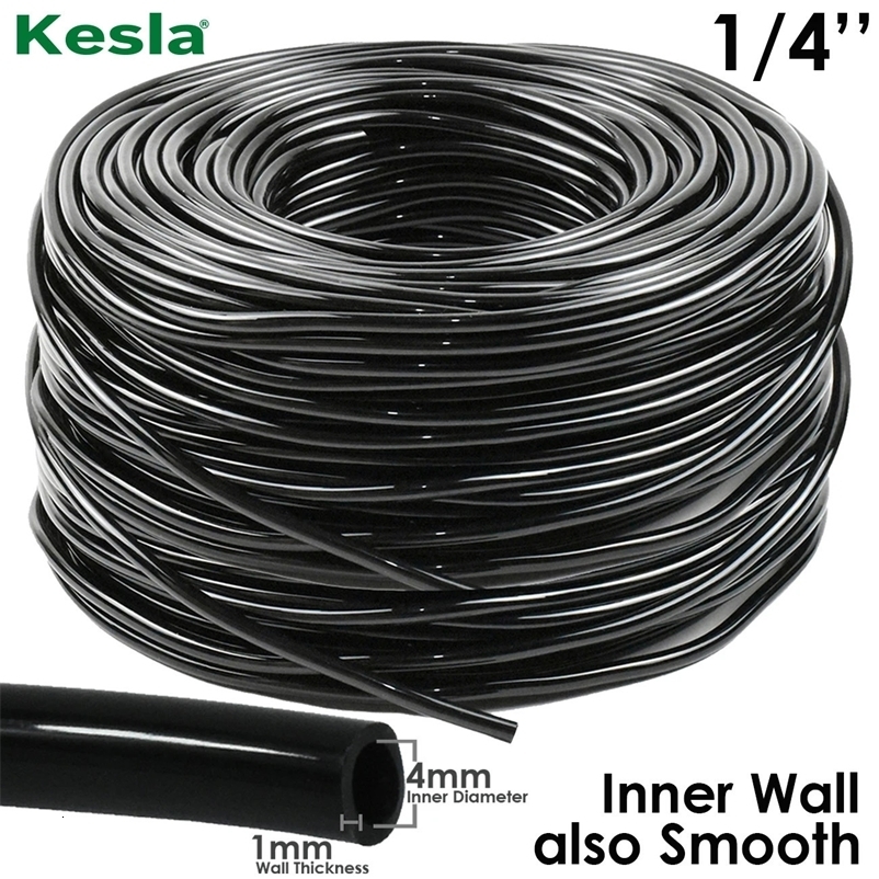 KESLA 5-100m Garden Watering Hose 4/7mm PVC Micro Irrigation Pipe Drip Irrigation Tubing Sprinkler 1/4 Lawn Balcony Greenhouse 240410bj