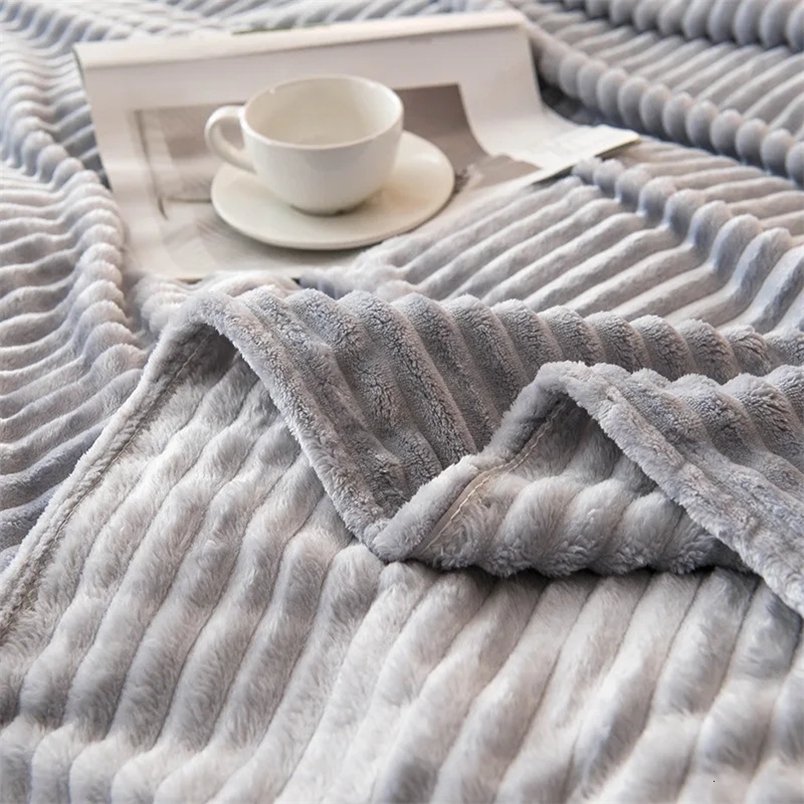 Solid Striped Throw… - image