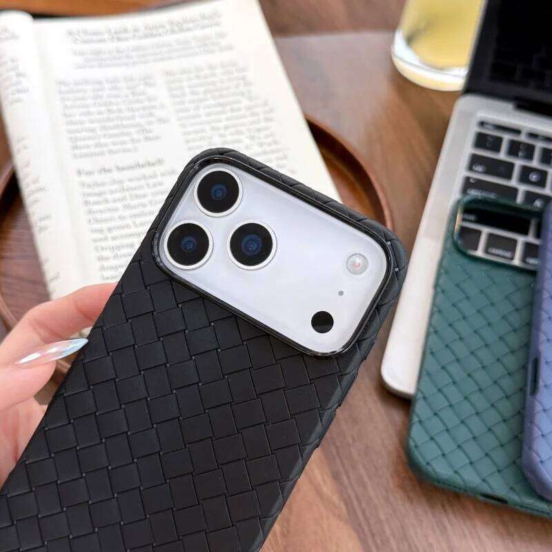 Braided Textured Shockproof Phone Case For IPhone 17 Air 16E 16 15 14 13 12 Pro Max Plus Silicone Grid Breathable Cooling Cover