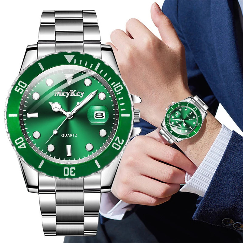 Large Dial Men Business Watches Fashion Calendar Mens Quartz Watch Reloj Hombre 250928