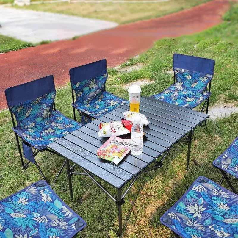 Outdoor Portable Folding Chair With Storage Bag Foldable Car Outdoor Chair Lightweight Bearing Strong Ride Comfort Camping Gear J250930