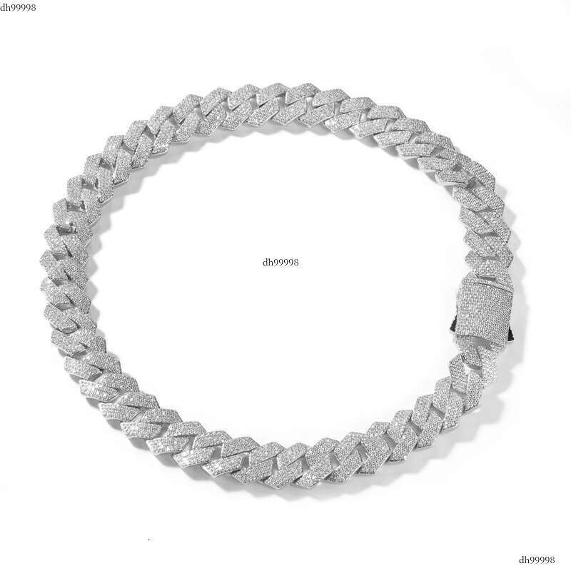 gold cuban k chain for men micro inlaied 4 row bg cz dia 20MM wide spring buckle iced out chains necklace designer prong rock hip hop jewelry woman ch