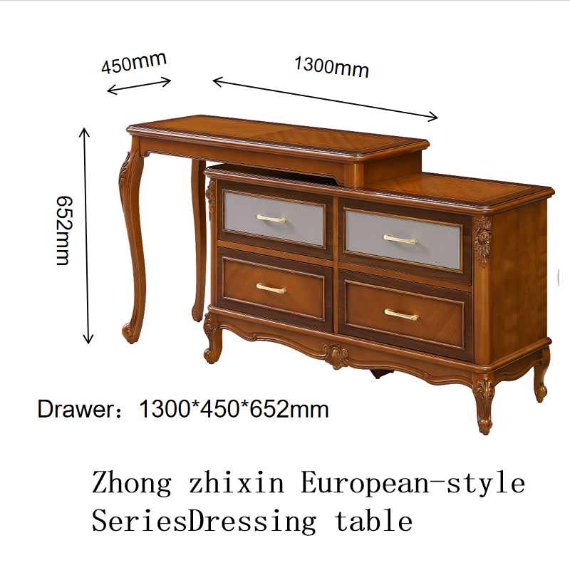 Zhong zhixin High-end designer luxury bedroom set crafted with solid wood and genuine leather