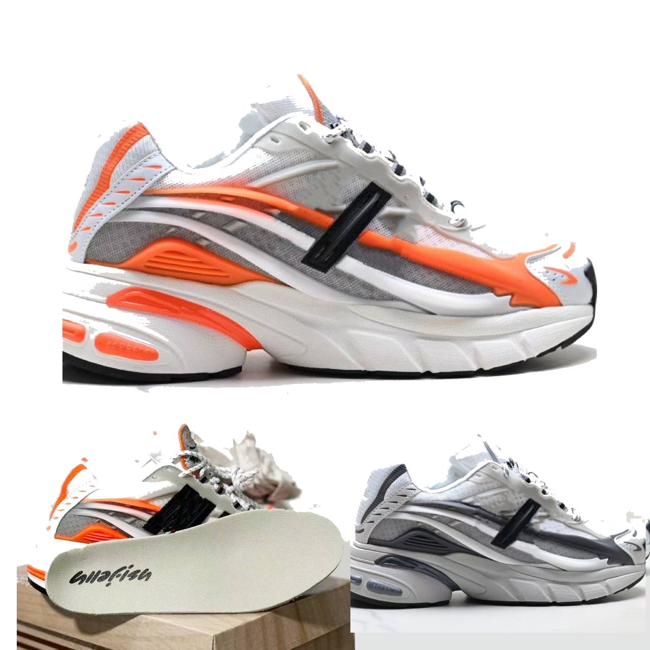 2025 jellyfish sneakers Pharrell x VIRGINIA Jellyfish Focus Olive Core Black-Orange Men WOMEN Sports Shoes 8 colors With Original box Size 36-47
