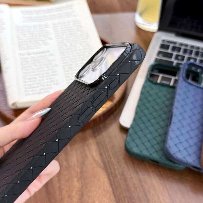 Braided Textured Shockproof Phone Case For IPhone 17 Air 16E 16 15 14 13 12 Pro Max Plus Silicone Grid Breathable Cooling Cover