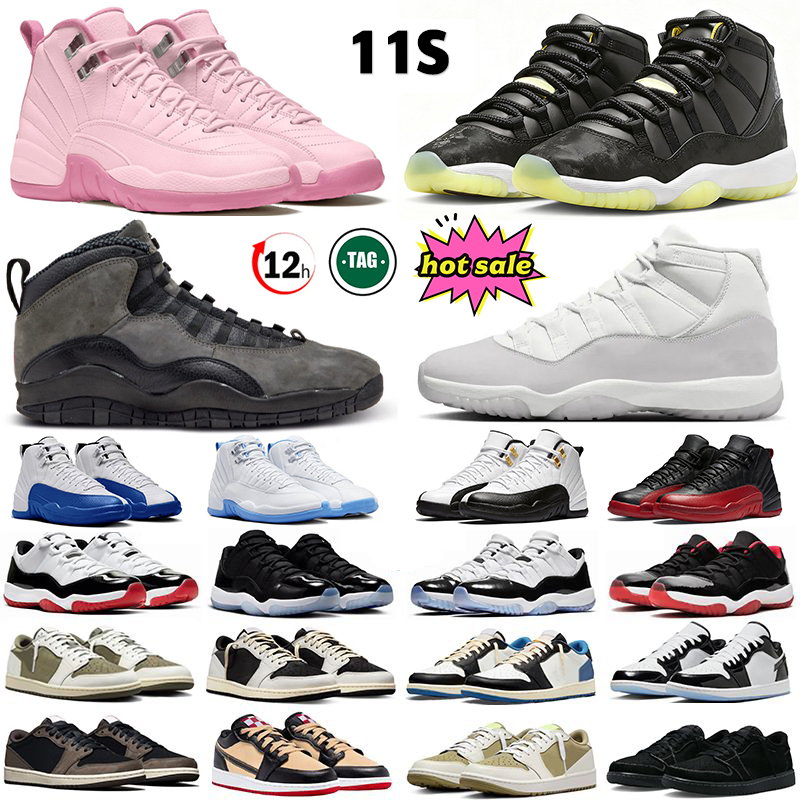 with box 1s 11 11s mens inner beast basketball shoes Purple Rain Bred Velvet Neapolitan Cherry Cool Grey University Blue men women trainers sports sneakers